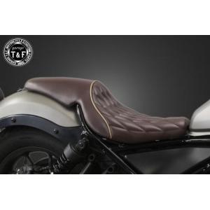 レブル レブル250 ガンファイターシート(タックロール)BK/BK : Garage