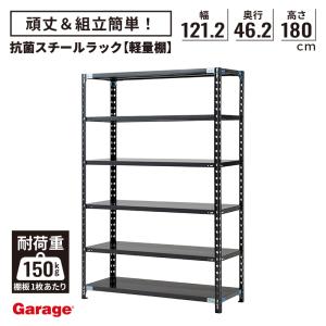 業務用陳列棚 スチールラック 両面陳列棚 5段 / 幅90cm×奥行80cm (片面