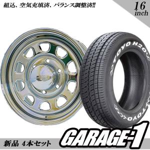 新品 デイトナ(Daytona) 16インチ 7.0J +19 215/65R16 109/107 クローム タイヤホイール 4本セット ハイエース200系/100系｜garage1-shop