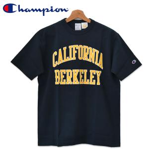 SALE チャンピオン アメリカ製 Tシャツ CAL ネイビー カレッジ Champion T-SHIRT MADE IN USA T1011 C5-X304 370｜garagebase