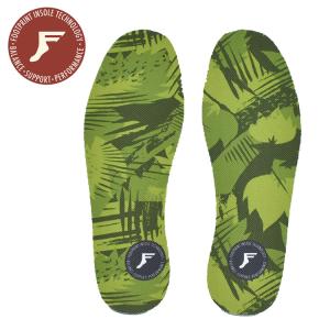 FPインソール 新規格 FP INSOLES フットプリント 3mm Green Camo 衝撃吸収 スケートボード スノーボード 中敷き スニーカー スケボー｜garagebase