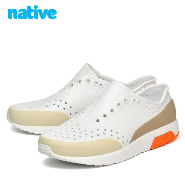 SALE ネイティブシューズ レノックス ワンダーフォーム ホワイト/オレンジ Native Sho...