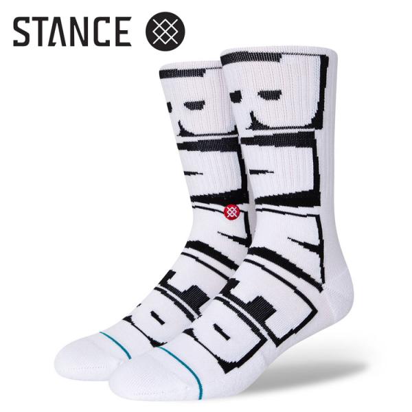 SALE メール便 スタンス ソックス ベイカー ベーカー ホワイト 靴下 STANCE BAKER...