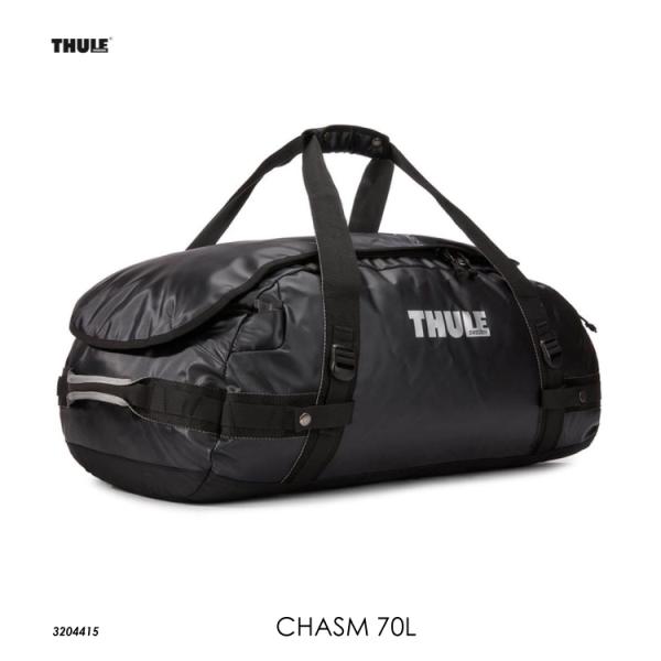 Thule Chasm 70L ダッフルバッグ Black 帰省 旅行 部活 キャンプ 合宿 アウト...