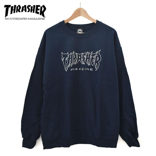 スラッシャー トレーナー スウェット THRASHER METAL 国内正規品 スケートボード スケ...