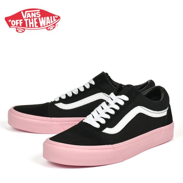 バンズ オールドスクール ブラック/ピンク VANS Old Skool SIDEWALL PINK...
