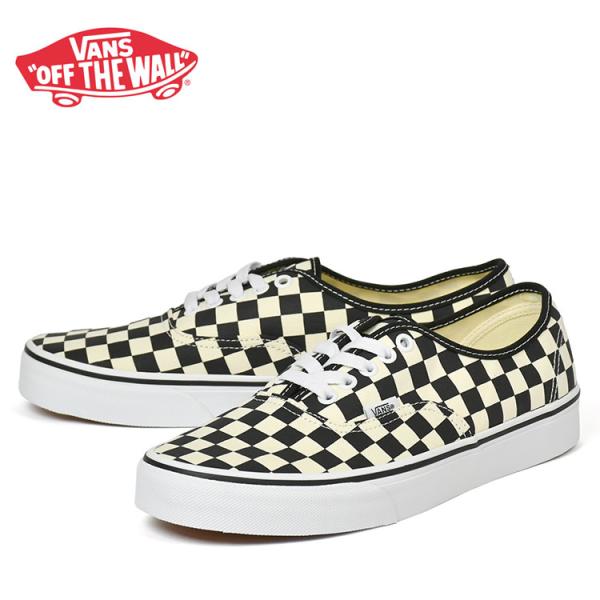 バンズ オーセンティック チェッカー柄 ブラック/ホワイト VANS Authentic PRIMA...