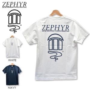 ゼファー ロゴ Tシャツ ZEPH-02 メンズ 半袖 ZEPHYR｜garagebase