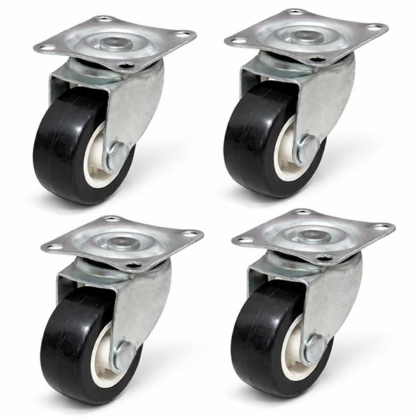 自在キャスター（360度回転） 4個セット 1.5インチ（37mm） 耐荷重20kg DIY 移動補...