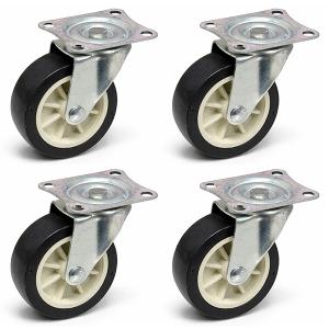 自在キャスター 4個セット 3インチ 75mm 耐荷重50kg スムーズ回転 DIY 移動補助 B907