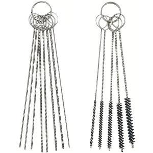 エアブラシ＆スプレーガン用ノズル清掃ブラシ＆キャブやガスコンロ・溶接機など穴詰まり用掃除針