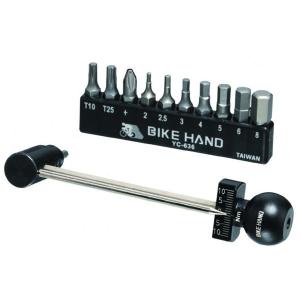 BIKE HAND 超ミニサイズのビーム式トルクレンチ YC-636 ロードバイクのステム・シートクランプに最適