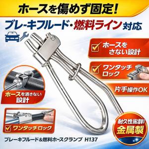ブレーキフルード＆燃料ホースクランプ H137