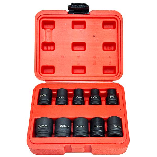 10pc インパクトレンチ用ソケットセット B112