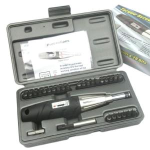 空転式 トルクドライバー ＆28ビットセット 1〜4Nm N132