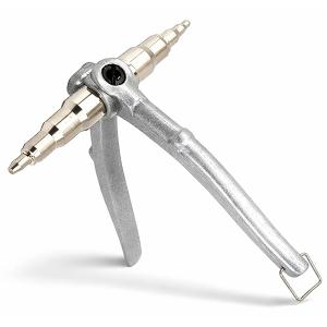 ハンマーで叩いてパイプを拡張 チューブスエイジングツール T256