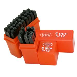 【送料無料!!】『値下げしました!!』刻印　スチールポンチ　dia lion　2つセット 2mm 36pc英字アルファベット＆数字スタンプポンチセット 打刻印ポンチ