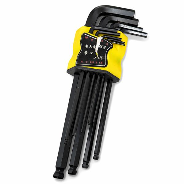 CR-V 六角レンチセット ボールポイント 9本組 1.5〜10mm 高硬度 工具 T820