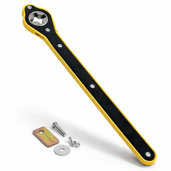 シザージャッキ（パンタグラフジャッキ）専用ラチェットレンチ ジャッキアップ作業楽々ツール T843