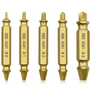 電動ドライバー仕様ドリルビット 逆タップ 5pcセット