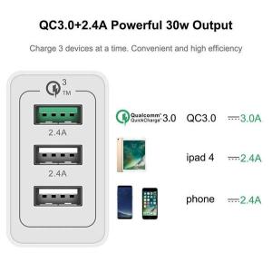 黒x2個 30W QC3.0 急速充電器 3U...の詳細画像4