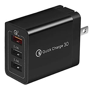 黒x2個 30W QC3.0 急速充電器 3U...の詳細画像1