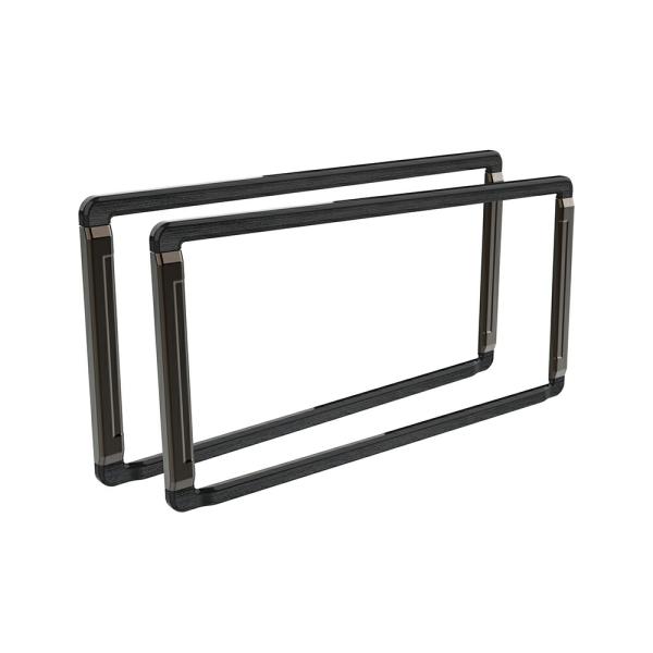 YAC[ヤック]ナンバーフレームセット タイトBK[PF-399]