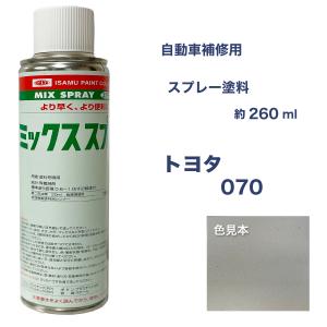 トヨタ070 スプレー塗料 約260ml 上塗り色下塗り色2本セット ホワイトパールクリスタルシャイン  脱脂剤付き 補修  070