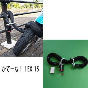 衣川製鎖工業 かてーなEXII 15 1.5mカギ付き 盗難防止ロック EX2 