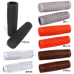 正規コラボ バイク用グリップ ワッフル ゴム製 ハンドル グリップ 1 インチ用 7/8インチ(22.2mm) 用 バンズカルト