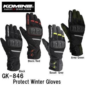 KOMINE コミネ GK-846 プロテクトウインターグローブ Protect Winter Gloves バイク用 06-846 GK846 06846 秋冬｜garager30