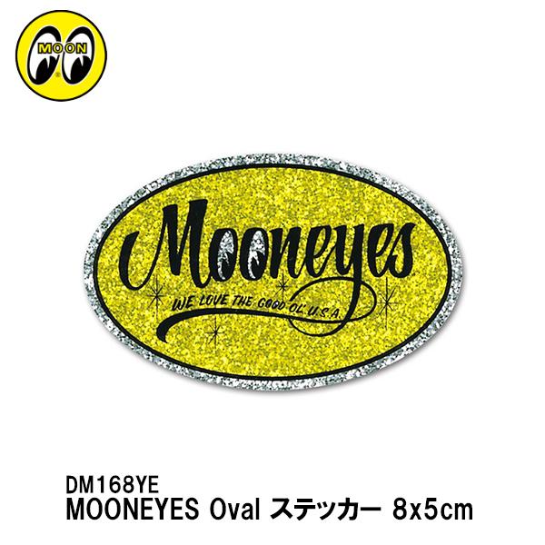 MOONEYES DM168YE MOONEYES Oval Sticker ムーンアイズ オーバル...