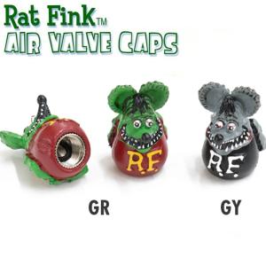 MOONEYES ラットフィンク エアーバルブキャップ Rat Fink AIR VALVE CAP RAF280 raf280 2個1セット ムーンアイズ タイヤ 空気入れ｜garager30