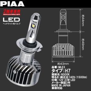 PIAA MLE3 LEDヘッドライトバルブ H7 6000K 20,350円 PIAA バイク用ヘッドライトバルブ LED 6000K 高速走行ロングビーム