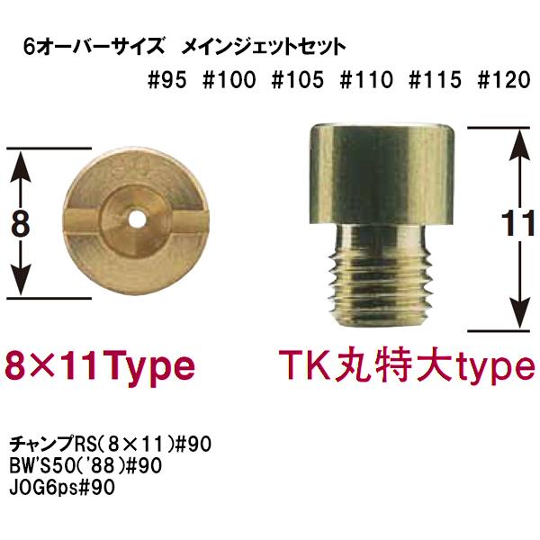 POSH Faith 725809-10 6オーバーサイズ メインジェットセット TK丸特大 JOG...