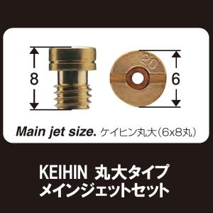 SHIFTUP 6サイズ メインジェットセット KEIHIN 丸大 ケイヒン