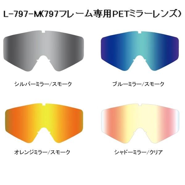 SWANS スワンズ　MX797/II用  PETミラー レンズ L-797-M MXゴーグル用スペ...