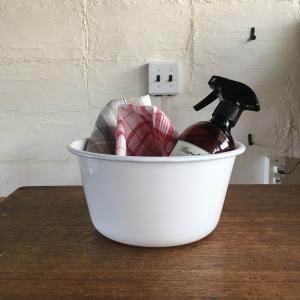 琺瑯 ウォッシュボウル Ｓ 洗い桶 Enameled washbowl