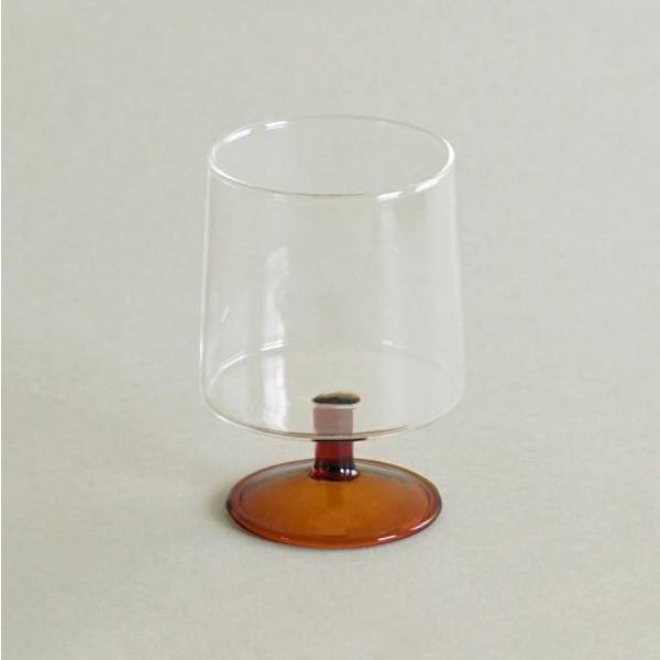 スコン ゴブレット 脚付きグラス ワイングラス パフェ デザート 耐熱ガラス 280ml 選べる3色