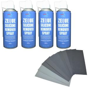 AZ シリコーンリムーバー 420ml+耐水サンドペーパー10枚  セット