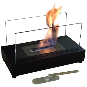 ガレージ・ゼロ 屋内用 バイオエタノール暖炉 長方形 ブラック