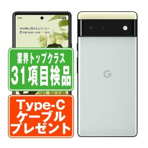 Google Pixel6 128GB ソータ シーフォーム SIMフリー au 中古 スマホ 本体 7日間返品OK あすつく gp6a128gr6mtm｜garakei