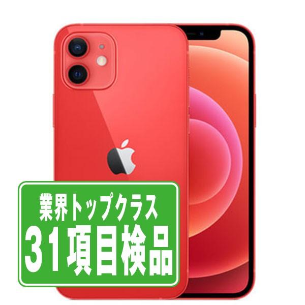 【P5倍 〜26日】iPhone12 mini 64GB RED SIMフリー 中古 本体 良品 ス...