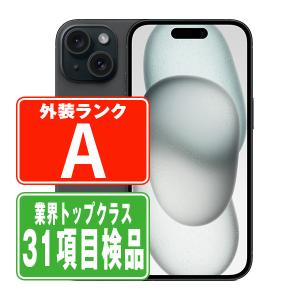 iPhone15 128GB ブラック SIMフリー 中古 本体 美品 スマホ 7日間返品OK あすつく ip15mtm2568