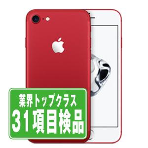 iPhone7 128GB RED SIMフリー 中古 本体 良品 スマホ 父の日 7日間返品OK あすつく ip7mtm459｜garakei