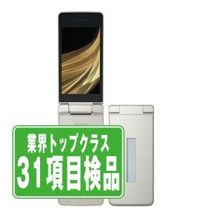 SH-02L AQUOS ケータイ ゴールド SIMフリー 中古 ガラケー 本体 良品 ドコモ 7日間返品OK あすつく sh02lgl7mtm