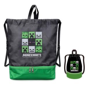 マイクラ プールバッグ 2層式 ナップサック 小学生 幼稚園 手提げ ビーチバッグ レジャー ビーチ 行楽