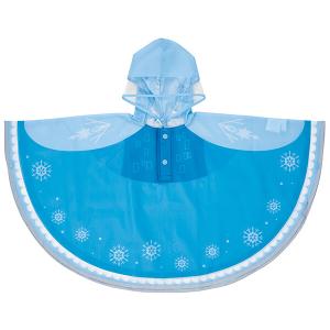 エルサ なりきりレインポンチョ 90cm 女の子 キッズ ベビー 子供用 アナ雪 かわいい カッパ 雨具 【期間限定セール】｜luckmor