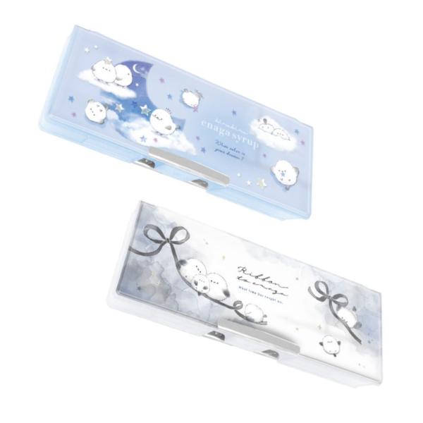 シマエナガ 筆箱 箱型 両面 エナガシロップ ソフトペンケース 筆入れ 小学生 女の子 入園入学準備...