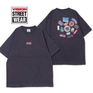 VISION STREET WEAR ビジョンストリートウェア ステッカープリントTee Tシャツ 半袖｜garakuta-ga